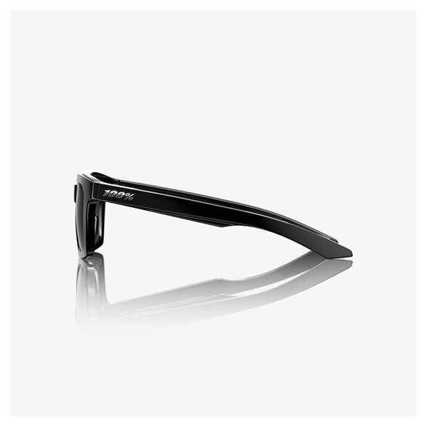 100% ERBA サングラス Polished Black（ブラックミラーレンズ