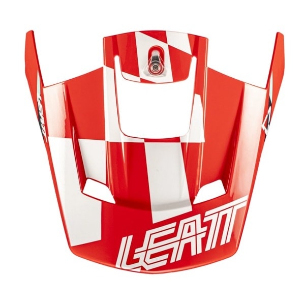 LEATT MOTO 3.5 ヘルメットキット用バイザー レッド 25モデル用