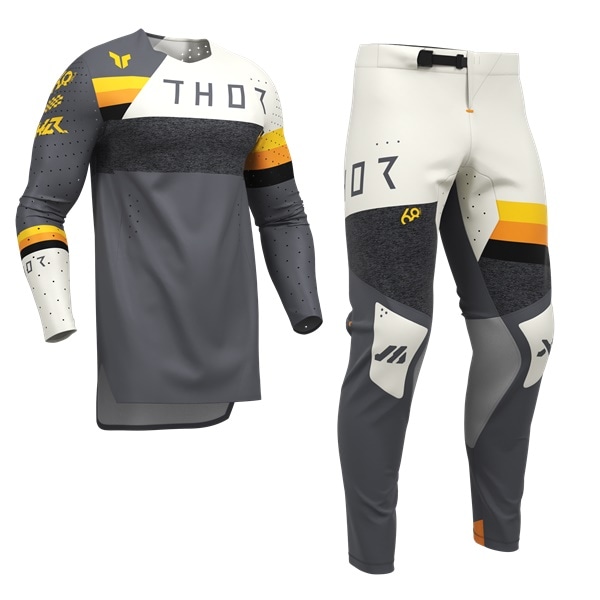 お盆セール＞ THOR SPORT LEAGUE チャコール/ヴィンテージホワイト MX
