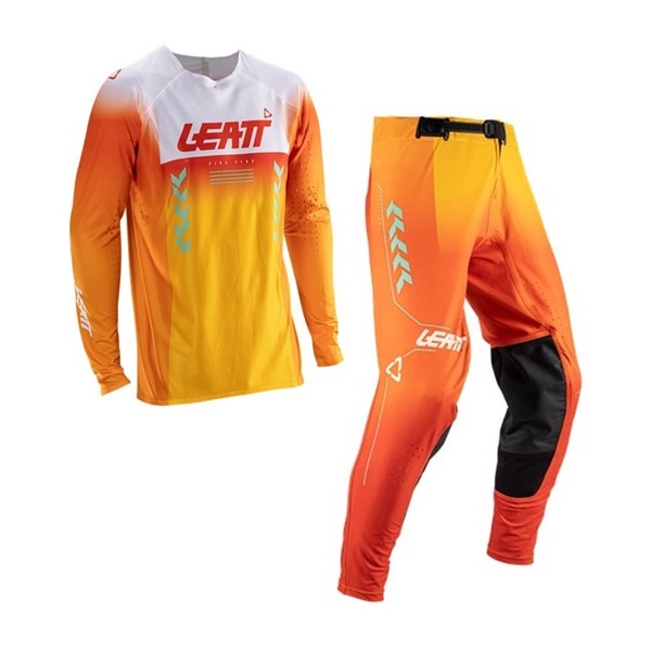 ＜お盆セール＞ LEATT 5.5 MXウエア 上下セット オレンジ【セール商品につき返品・交換不可】
