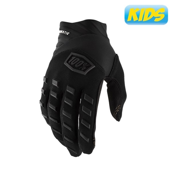 ＜お盆セール＞【キッズ】 22fa 100％ AIRMATIC グローブ BLACK/CHARCOAL【セール商品につき返品・交換不可】
