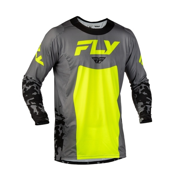 FLY LITE MXジャージ FLAKE グレー/ハイビス/ブラック '27モデル