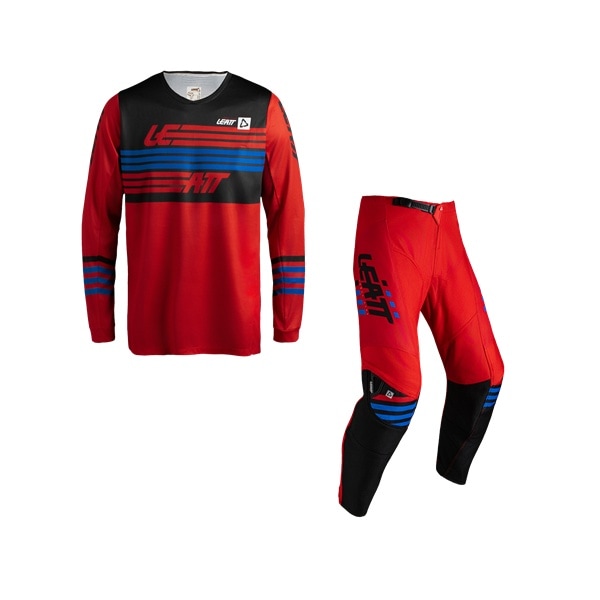 LEATT RIDE KIT 3.5 上下セット ストライプス レッド '27モデル