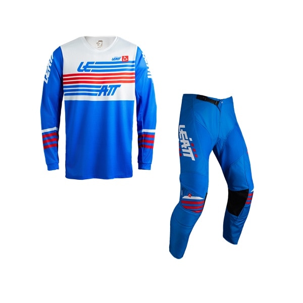 LEATT RIDE KIT 3.5 上下セット ストライプス ブルー '27モデル