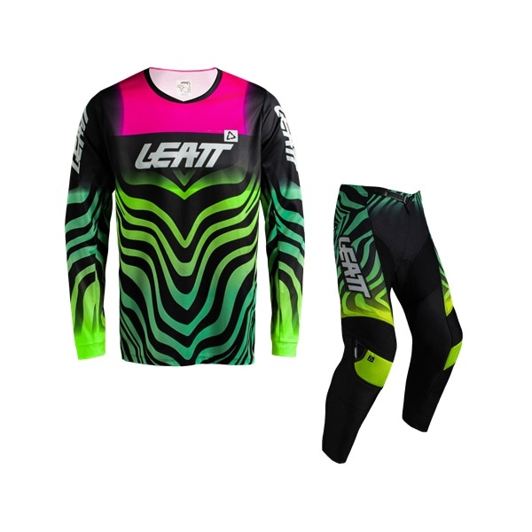 【キッズ】LEATT RIDE KIT 3.5 上下セット タイガー ピンク '27モデル