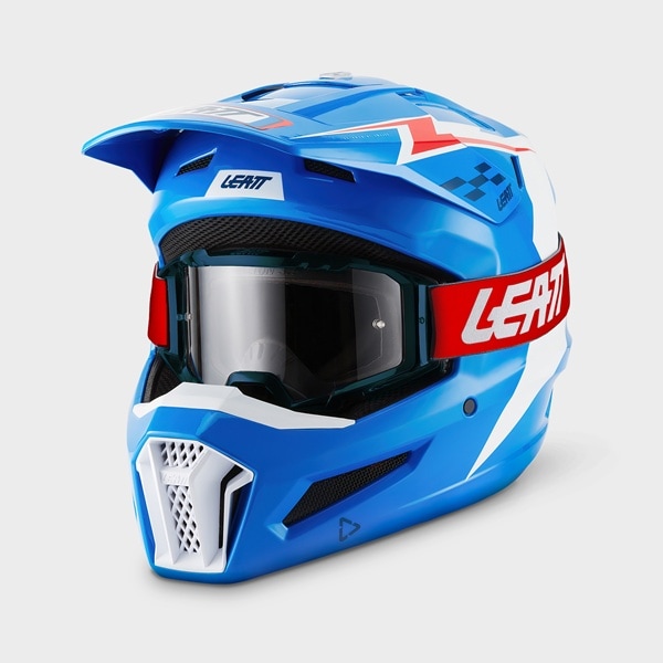 LEATT MOTO 3.5 ヘルメットキット ブルー［SG規格］[MFJ公認] 27モデル