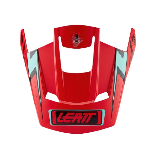 LEATT MOTO 3.5 ヘルメットキット用バイザー レッド 27モデル用