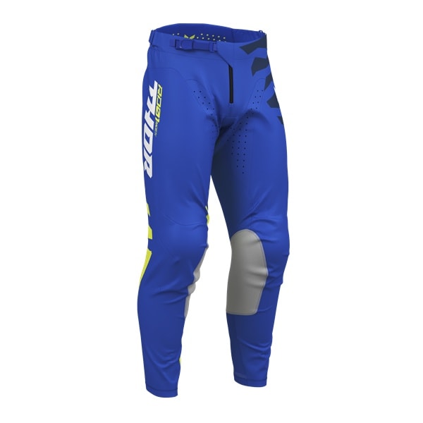 まつくん　Mサイズ THOR LAUNCH MXパンツ SHREDDER ブルー/アシッド '27モデル