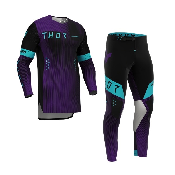 THOR SPORT MXウエア 上下セット VANISH ブラック/パープル '27モデル