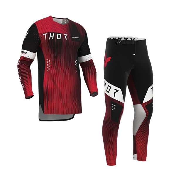 THOR SPORT MXウエア 上下セット VANISH ブラック/レッド '27モデル