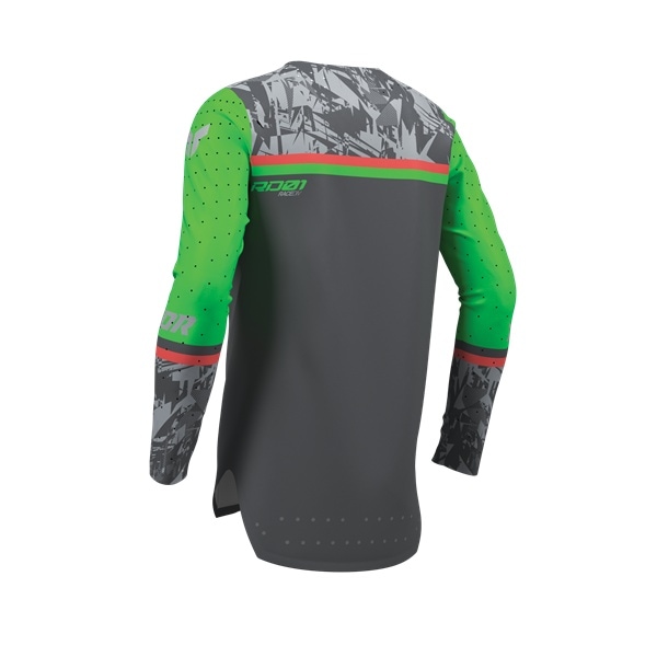 キッズ】THOR SPORT MXウエア 上下セット PUNKD チャコール/グリーン