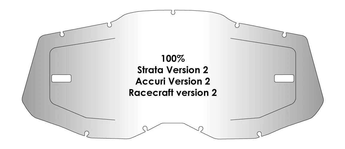 Air Screen 100% GEN2用 レンズ スモーク（RECECRAFT2/ACCURI2/STRATA2対応）