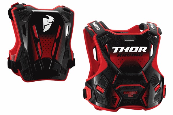 タイムセール＞レッド/ブラック THOR GUARDIAN MXプロテクター＜セール