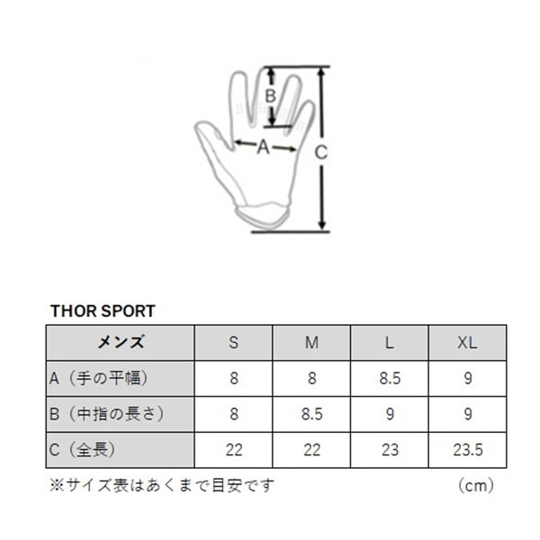 THOR SPORT MXグローブ ICONIC ネイビー/ホワイト