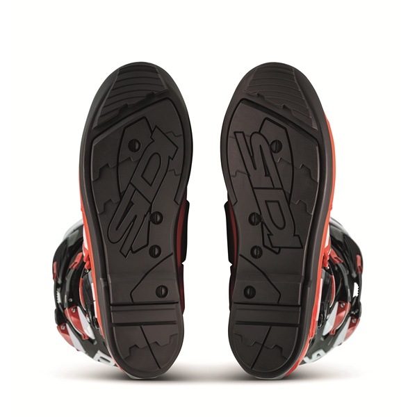 レッド/レッド/ブラック SIDI CROSSFIRE 3 SRS ブーツ 交換式SRSソールモデル