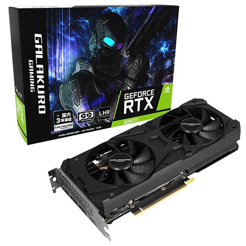 GALAKURO GAMING グラフィックボード GG-RTX3060TI-E8GB/DF/LHR