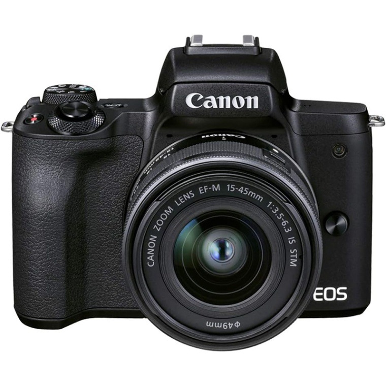 ミラーレス一眼カメラ「EOS Kiss M2」EF-M15-45 IS STMレンズキット（ブラック）Canon　KISSM2BK-1545LK