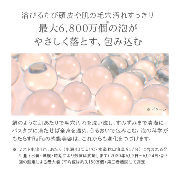 リファ ファインバブルS シャワーヘッド 節水 マイクロバブル 頭皮 毛穴 ホワイト 白 ReFa FINE BUBBLE S MTG RS-AF02A RSAF02A 誕生日 母の日 父の日 プレゼント ギフト