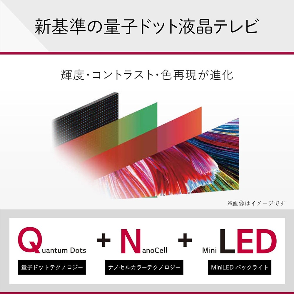 LG エルジー 液晶テレビ 65QNED90JQA  スマートテレビ Alexa 搭載 2023年モデル  [65V型 /Bluetooth対応 /4K対応 /BS・CS 4Kチューナー内蔵 /YouTube対応]【沖縄・離島不可】