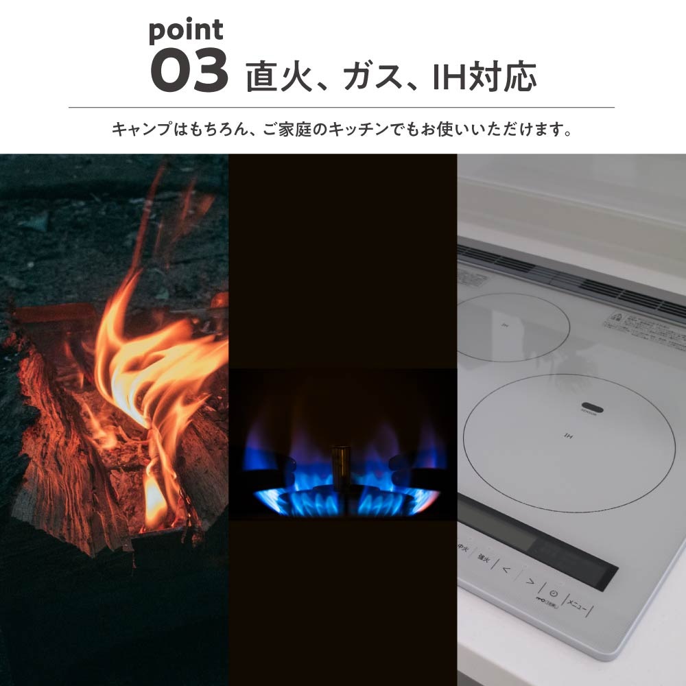 Off Week TECI マルチグリドルパン  直火/ガス/IH対応 軽量アルミ合金 収納袋付き