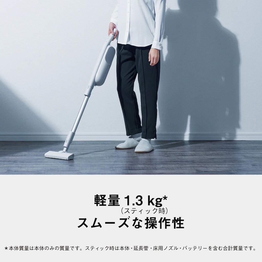 パナソニック 掃除機 紙パック式 コードレス スティック MC-PB60J-C アイボリー 軽量 新生活