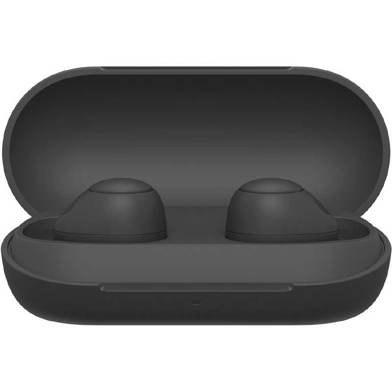 ソニー 完全ワイヤレスイヤホン WF-C700N :高性能ノイズキャンセリング搭載/軽量・小型設計/音質アップスケール機能搭載/連続音楽再生時間最長 7.5時間/IPX4防滴性能/急速充電対応/クリアな通話性能/マルチポイント対応 ブラック