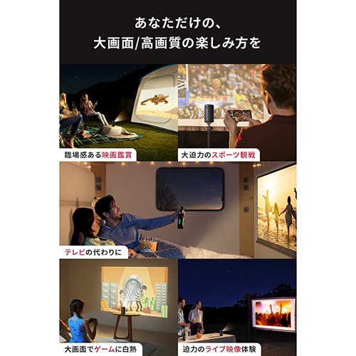 D2421N12 アンカー Nebula Capsule II ブラック モバイルプロジェクター Anker