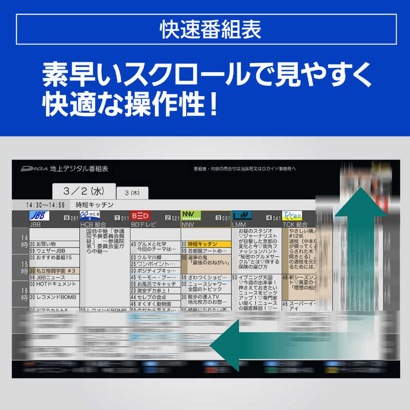 パナソニック Panasonic ブルーレイレコーダー [HDD容量:1TB 1.3倍/1.6倍速再生対応 ドラマ・アニメ1クール自動録画 3番組同時録画モデル 4Kチューナー内蔵ディーガ ] DMR-4T103