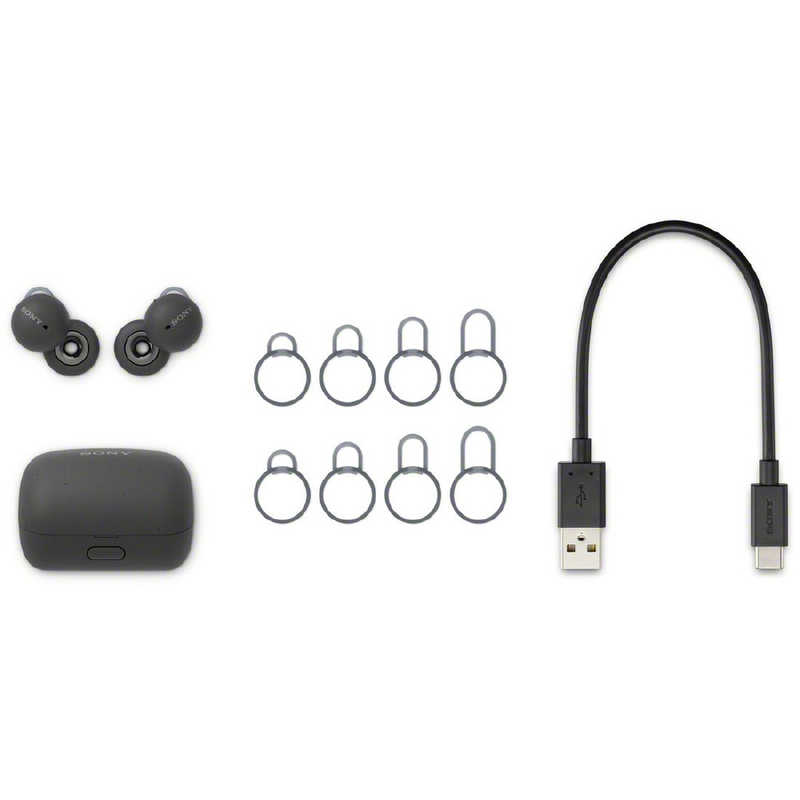 ソニー SONY LinkBuds フルワイヤレスイヤホン グレー [リモコン・マイク対応 /ワイヤレス(左右分離) /Bluetooth]　WF-L900HM グレー
