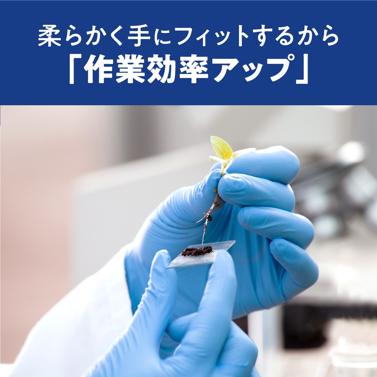 極薄ニトリル手袋 青 100枚入り