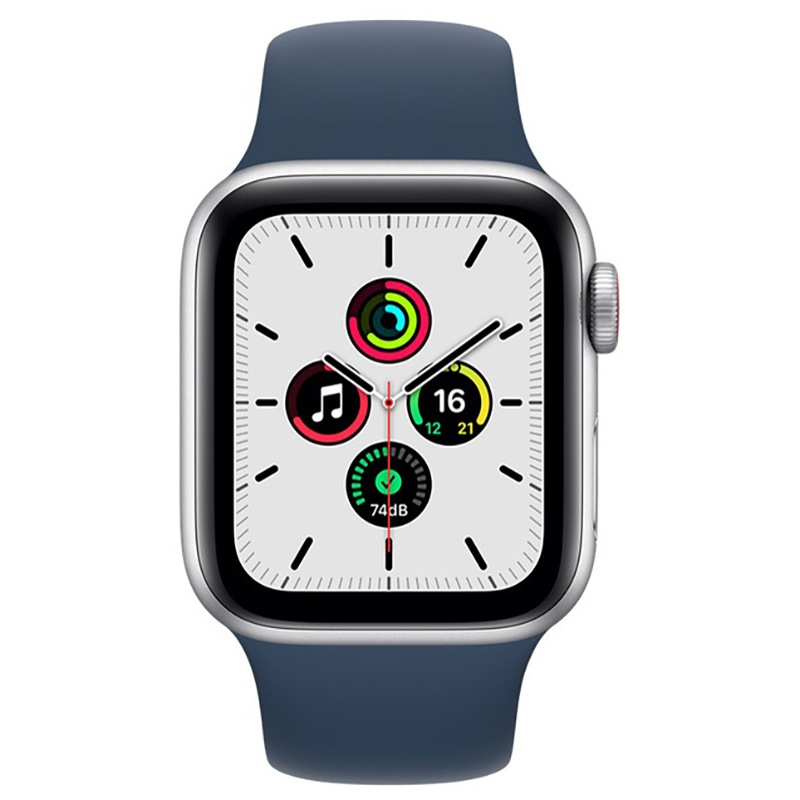 アップル Apple Watch SE 40mm MKQV3J/A シルバーアルミ アビスブルースポーツバンド GPS + Cellularモデル （第1世代）