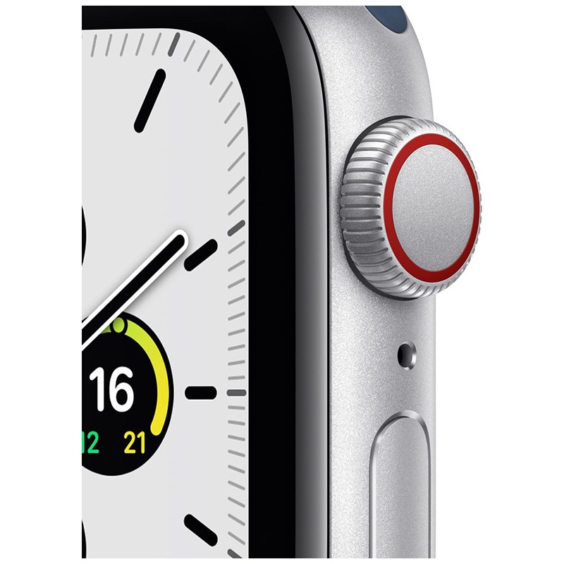 アップル Apple Watch SE 40mm MKQV3J/A シルバーアルミ アビスブルースポーツバンド GPS + Cellularモデル （第1世代）