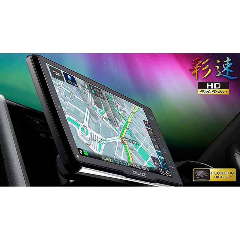 KENWOOD MDV-M908HDF カーナビゲーション 彩速ナビ 9V型 地上デジタルTVチューナー Bluetooth内蔵 DVD USB SD AVナビゲーションシステム フローティングモデル