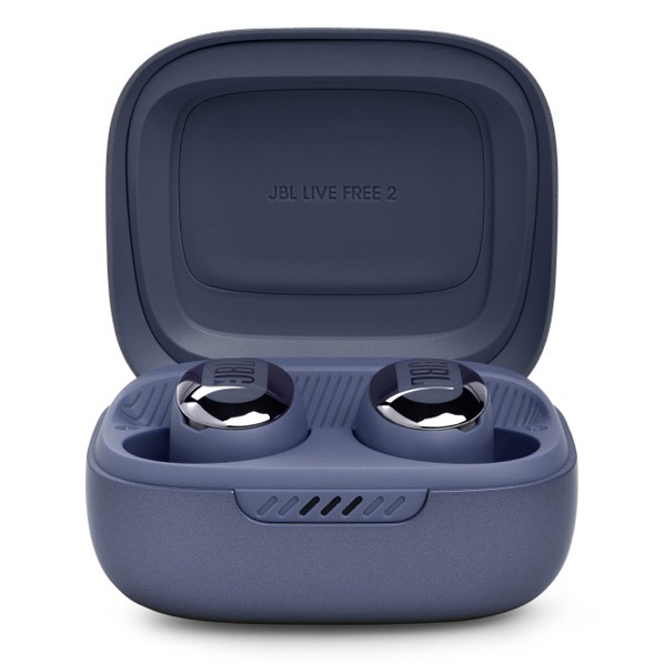 JBL LIVE FREE 2 ブルー Bluetooth 5.2 ハイブリッドノイズキャンセリング 完全ワイヤレス イヤホン (左右分離型ワイヤレスイヤホン) ジェイ ビー エル