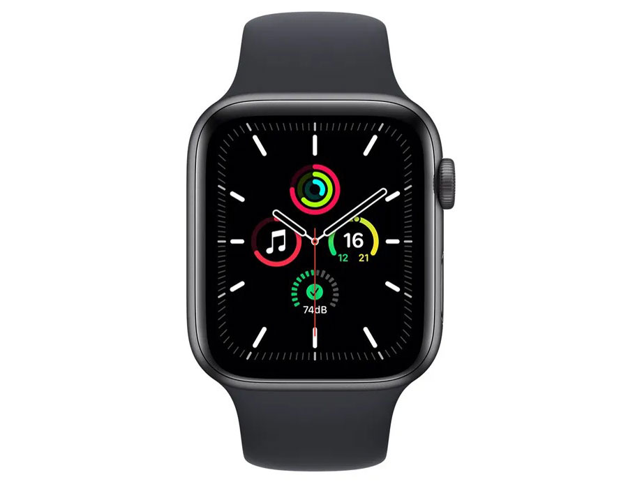 Apple Watch SE 44mm MKQ63J/A スペースグレイアルミニウムケース／ミッドナイトスポーツバンド GPSモデル Space Gray Aluminum Case Midnight Sport Band SG Alu A2352 SGAL MKQ63J/A