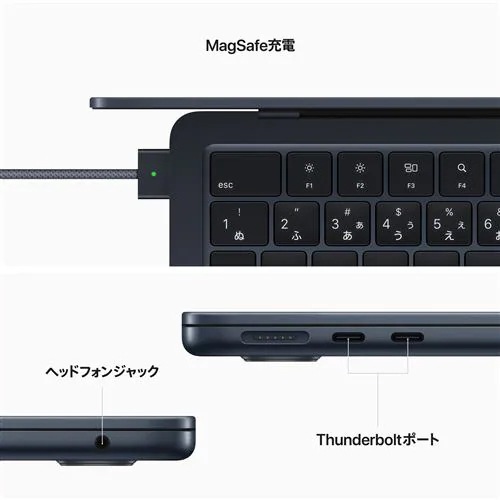 APPLE MacBook Air MACBOOK AIR MLY33J/A Liquid Retinaディスプレイ 13.6 ミッドナイト