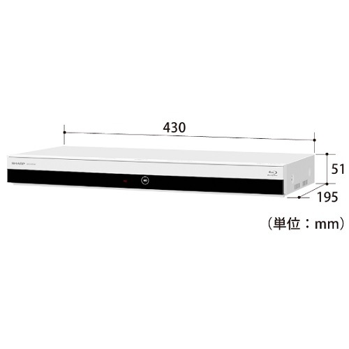 SHARP AQUOS ブルーレイレコーダー 1TB ホワイト 2B-C10EW2