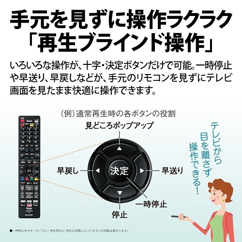 SHARP Blu-rayレコーダー AQUOS 2B-C20ET1 2TB HDD/3番組同時録画ブルーレイレコーダー