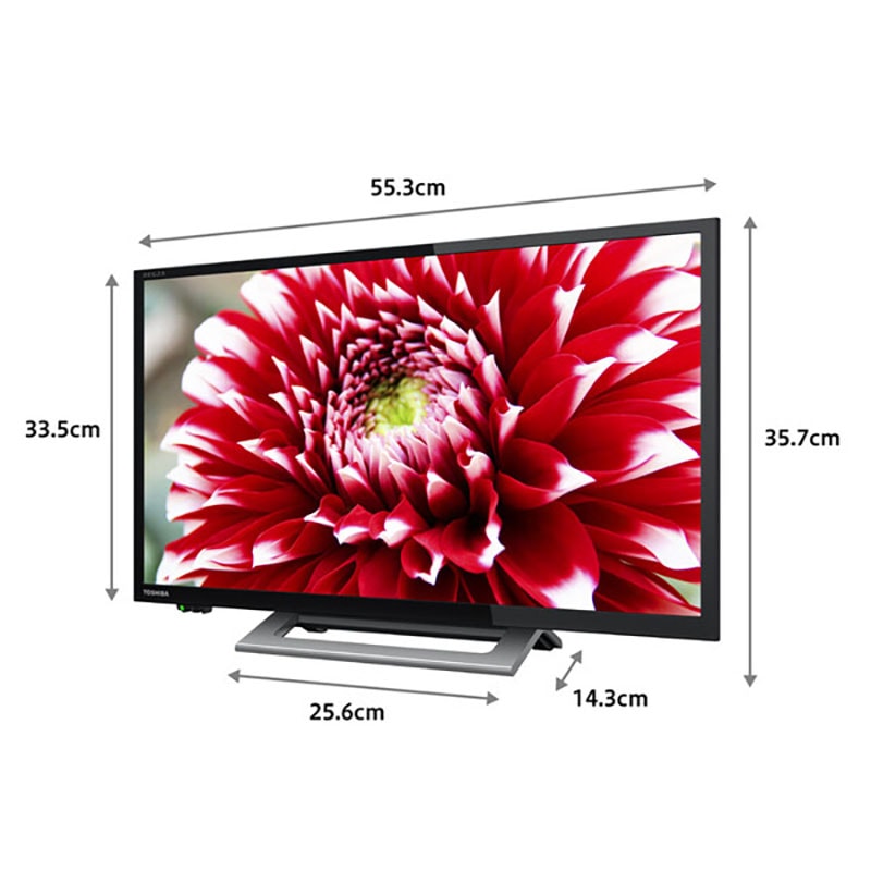 TOSHIBA 東芝 液晶テレビ 24型 24V34 東芝  地上・BS・110度CSデジタル ハイビジョンLED液晶テレビ (別売USB HDD録画対応) youtube対応 新生活 一人暮らし