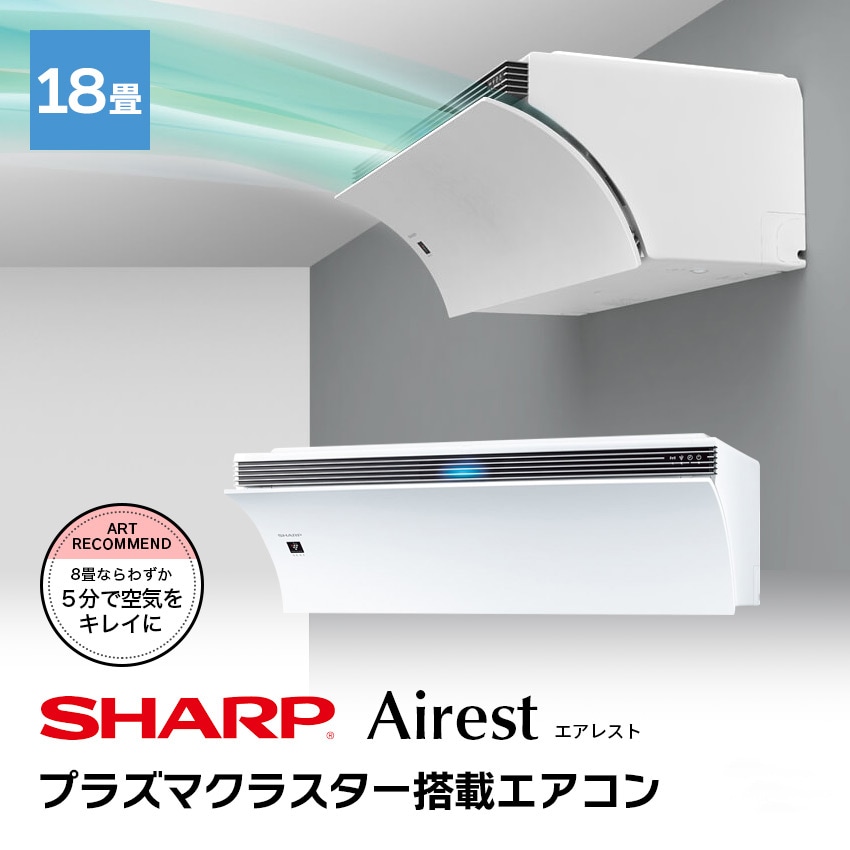 2021年モデル】SHARP シャープ エアコン AY-N56P2-W Airest プラズマ