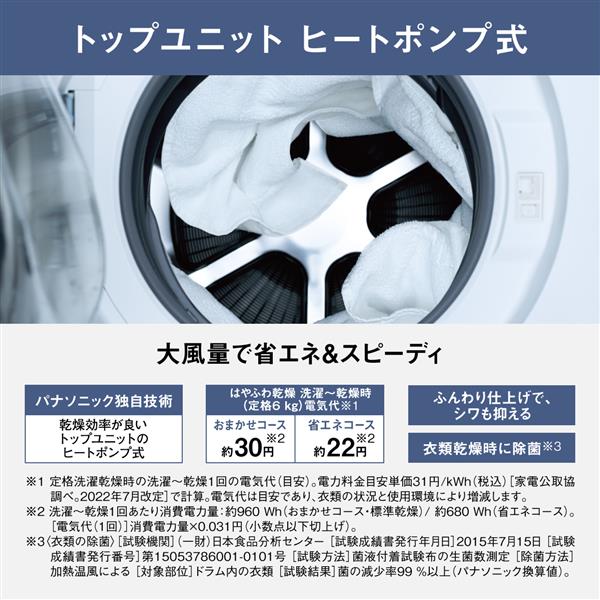 2023年製Panasonicドラム式洗濯乾燥機(左開き)NA-LX125CL 楽天市場】販売終了(後継機種有り)【公式店】パナソニック