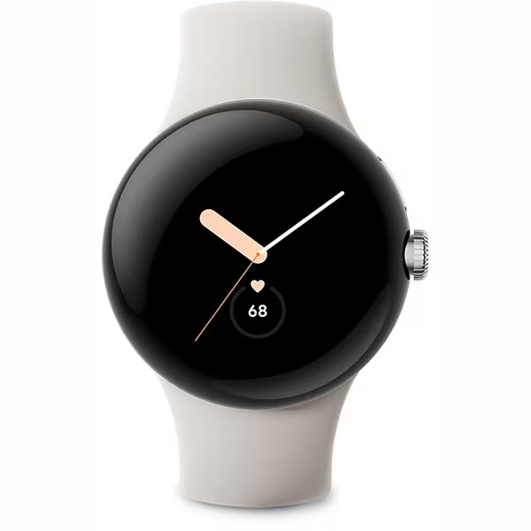 Google Pixel Watch Polished Silver ステンレス ケース Chalk