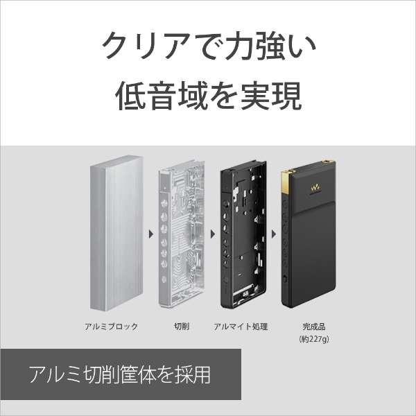 SONY Walkman NW-ZX707 ソニー ウォークマン WALKMAN ZXシリーズ ブラック[64GB/2023年モデル]