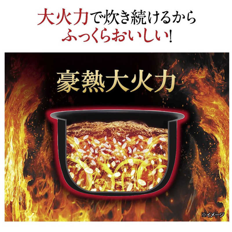 象印マホービン ZOJIRUSHI 極め炊き 象印 炊飯器 圧力IH 炊飯ジャー 0.09～1.0L（5.5合炊き） 鉄器コート黒まる厚釜 炊飯器 5.5合 ホワイト NW-CB10-WA 【送料無料】