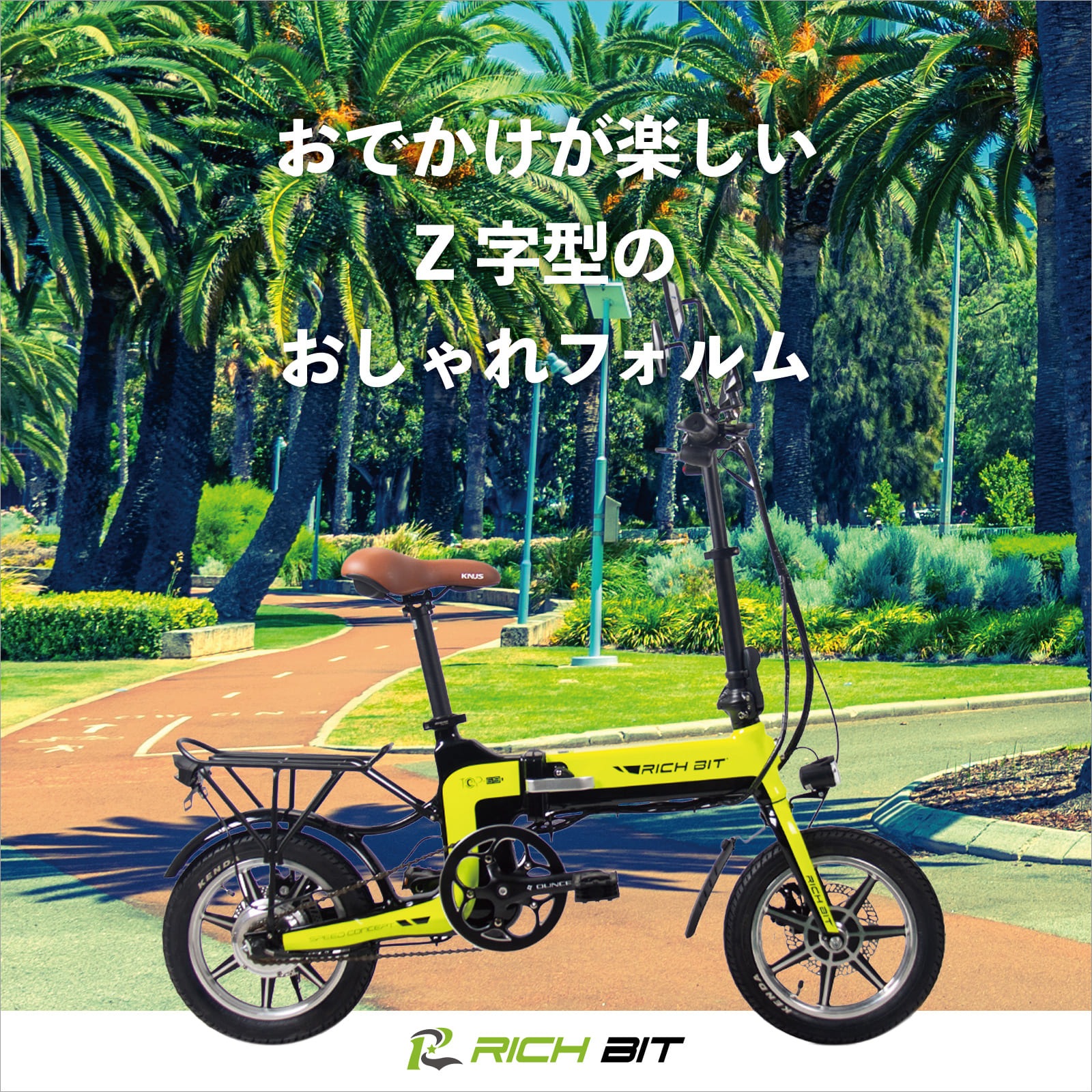 電動バイク ペダル付き RICH BIT TOP619 原付 免許で 公道走行可 電動自転車 自転車 マウンテンバイク の3WAY 折りたたみ できる おしゃれ フル電動 ナンバー 取得可能 20インチ FAT タイヤ で 通勤 通学 にも おすすめ