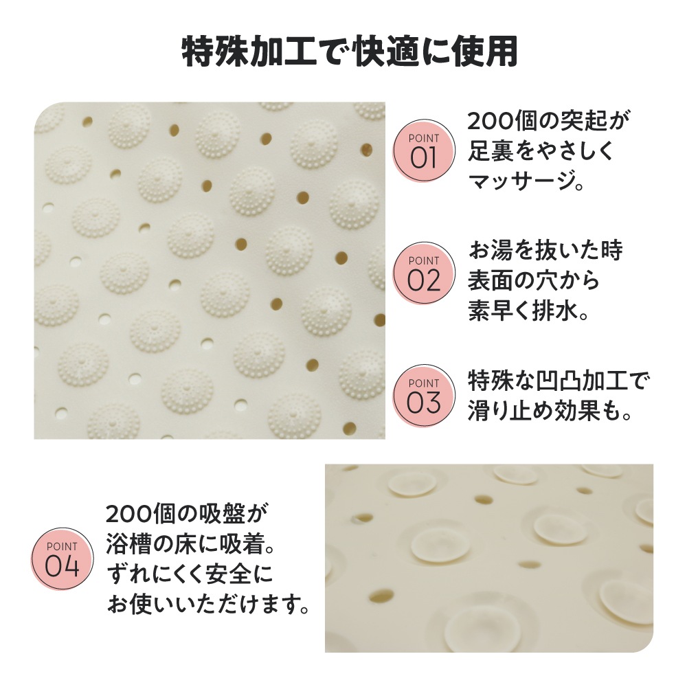 浴槽 滑り止めマット お風呂 介護用品 介護 お風呂マット 樹脂 洗い場 床 100cm × 40cm すべり止めマット 浴室 赤ちゃん 子ども 妊娠中 妊婦 洗濯機 洗える 滑り止め 洗濯可能 カット可能 洗濯機で丸洗い おじいちゃん おばあちゃん 転倒防止 吸盤 吸盤付き 100×40cm