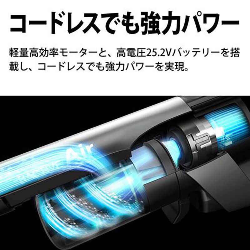 SHARP コードレススティッククリーナー RACTIVE Air ラクティブ エア EC-HR8-W サイクロン式 ホワイト