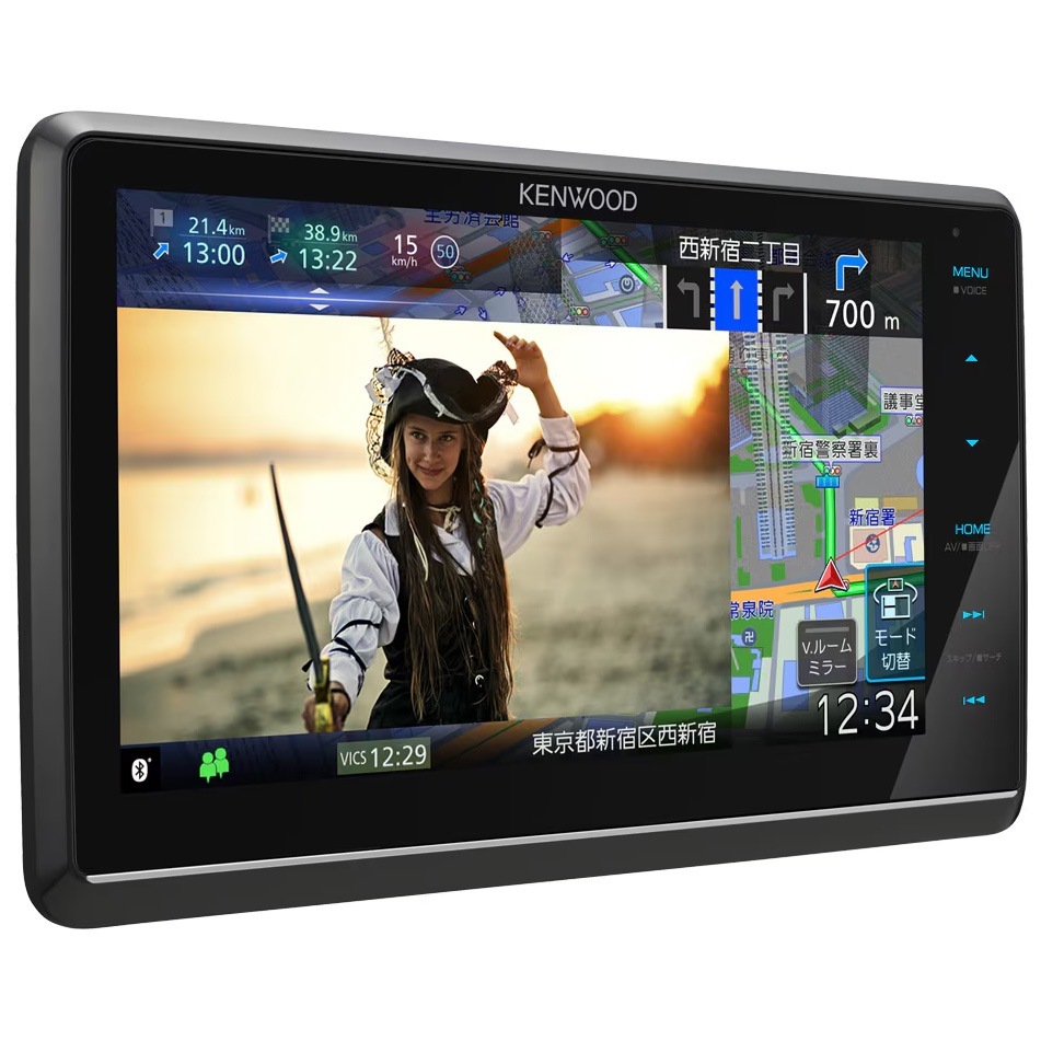 MDV-S811HDF ケンウッド 地上デジタルTVチューナー/Bluetooth 内蔵 DVD/USB/SD AVナビゲーション8V型フローティングモデル ハイレゾ対応/専用ドライブレコーダー連携 KENWOOD　彩速ナビ