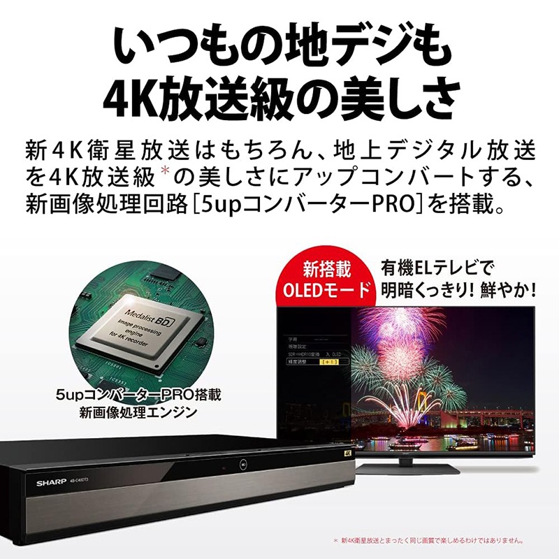 SHARP - SHARP シャープ/BDレコーダー/AQUOS 4K/4B-C20ET3/912027922208/Bランク/78【中古】 SHARP 4B-C20ET3 4Kブルーレイレコーダー SHARP - SHARP