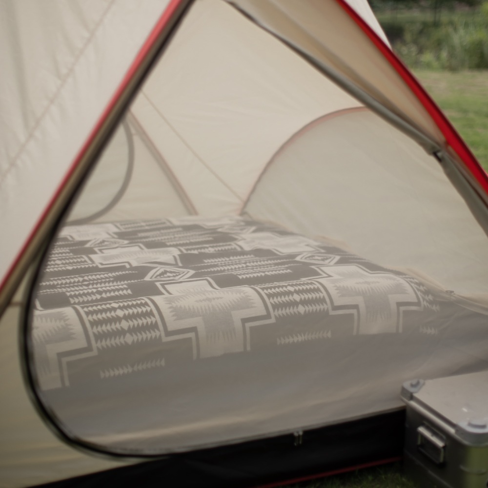 Off Week レッドラインテント 3～4人用 収納袋付き メーカー1年保証付